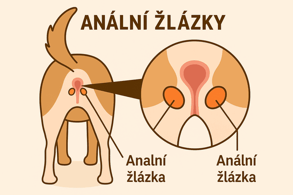 Jak vypadají anální žlázy u psa